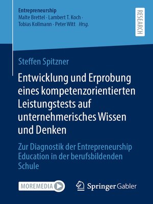 cover image of Entwicklung und Erprobung eines kompetenzorientierten Leistungstests auf unternehmerisches Wissen und Denken